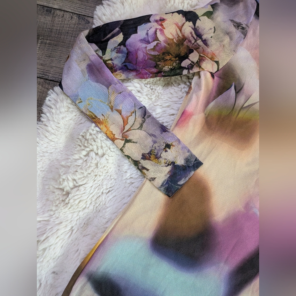 Vintage Petite Pois Mesh AOP Floral Blouse - Picture 15 of 15